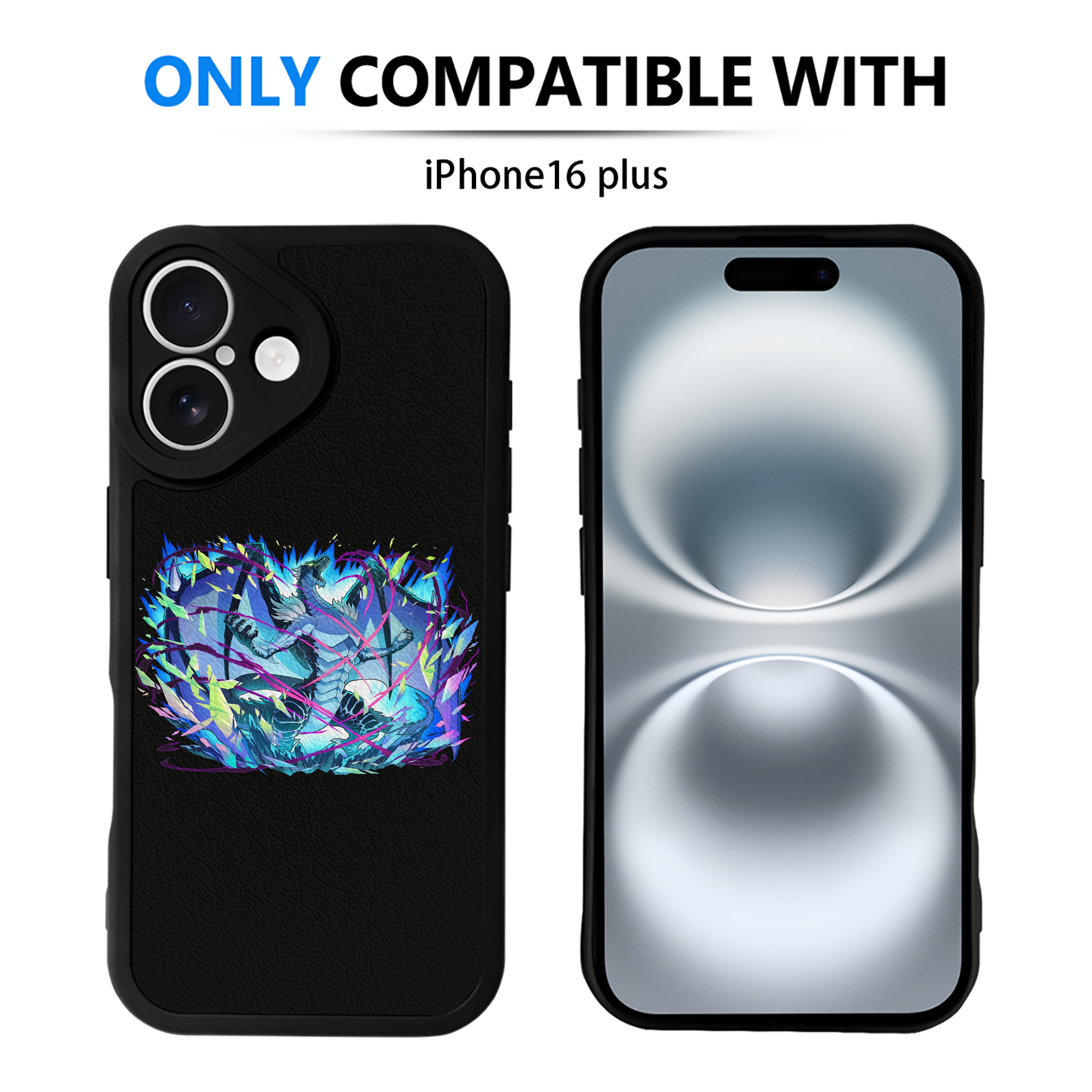 （画像用） 転スラ Regarding Reincarnated to Slime 【iPhone 16シリーズ対応】シリコンスマホケース（レザー調） 材質：シリコン